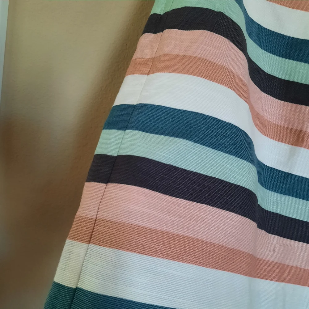 Loft Petite Striped Mini Skirt Pink Pistachio White Green